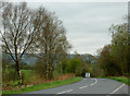 B4358 approaching Beulah, Powys