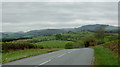 The B4358 approaching Beulah, Powys