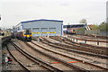 Charter train passes Northam Depot