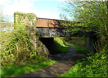 ST1289 : Route of a dismantled railway line, Abertridwr by Jaggery