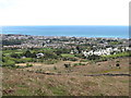 The urban fringe of the  coastal resort of Newcastle from the Spinkwee path