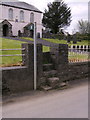 Public footpath over stone stile