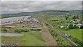 View from rail viaduct alongside M2 viaduct over Medway