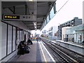 View of the Gherkin from Haggerston Station