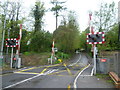 Level crossing on Salmons Lane