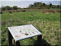 NY9257 : Quaker's Hole Wetland Project Interpretation Board by Les Hull