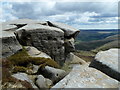 SK1188 : Rock formations by Blackden Moor by Andrew Hill