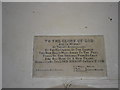 SU2232 : All Saints', Winterslow: commemorative plaque by Basher Eyre