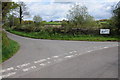 Road junction near Maesdderwen