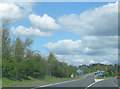 NZ3128 : Slip road from the A1(M) northbound to join the A689 at junction 60 by peter robinson