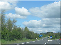 NZ3128 : Slip road from the A1(M) northbound to join the A689 at junction 60 by peter robinson