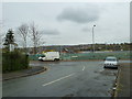 Looking back to the junction of Colver and Asline Roads