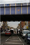 TQ3482 : Bethnal Green Road, E2, seen from the crossroads at the tube station by Christopher Hilton