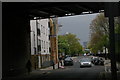 Old Bethnal Green Road, E2:looking west under the railway