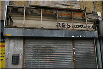 TQ3482 : 419 Bethnal Green Road, E2: old shopfront exposed by Christopher Hilton