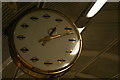 TQ3482 : London Transport clock, Bethnal Green underground station by Christopher Hilton