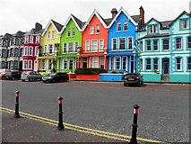 J4791 : Colourful houses, Whitehead by Kenneth  Allen