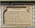 SJ9297 : Chancel Stone, St Stephen's, Audenshaw by Gerald England