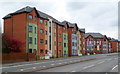 Recently-built housing, Tipton Road, Dudley