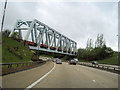 Railway bridge over M80 westbound