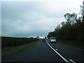 A49 approaching  railway bridge near Dorrington