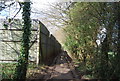 Byway and fence, Hall Wood