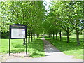 Entrance to London Road Playing Fields