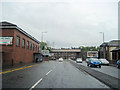 Roundabout through railway bridge at Elderslie