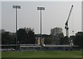 Chelmsford: County Ground - floodlights and crane