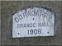 H5418 : Plaque, Coragarry Orange Hall by Kenneth  Allen