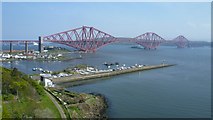 NT1380 : The Forth Bridge from the road bridge by kim traynor