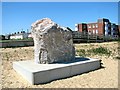 Commemorative stone on the Esplanade, Felixstowe