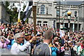 Olympic Torch bearer on the Moor in Falmouth