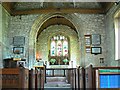 SU0268 : View east inside the Church of St Mary, Calstone Wellington by Brian Robert Marshall