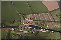 Torksey Lock, aerial, from about 500ft