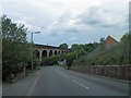 Railway viaduct from Mill Lane, Dewsbury