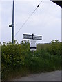 TM5186 : Roadsign at the Black Street junction by Geographer