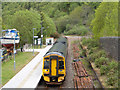 Train standing at Strome Ferry Station