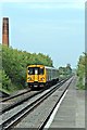 Merseyrail Class 507 EMU leaves Moreton