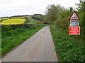 Heightington Road descending towards Gladder Brook