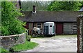 TQ2711 : Horsebox and cart, Saddlescombe, West Sussex by nick macneill