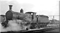 TQ2976 : Wintry scene in Nine Elms Locomotive Yard, with ex-LSWR 4-4-0 by Ben Brooksbank