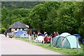 Camp site on the banks of the river Leven