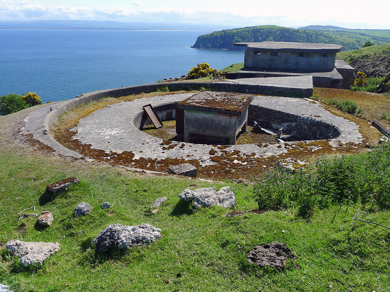 Former gun emplacements on North Sutor © Julian Paren :: Geograph ...