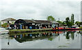 Boat hire centre near Slimbridge, Gloucestershire