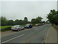 Cars parked on the verge at Chiddingstone Causeway