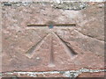 NY6819 : Ordnance Survey Cut Mark with Bolt by Peter Wood