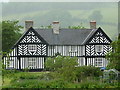 SO1392 : Penarth, a 'black and white' house near Newtown by Jeremy Bolwell