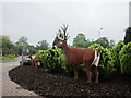 SU9474 : Lego deer on the roundabout at Legoland, Windsor by Ian S