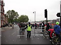 Crowds on Cheyne Walk, London